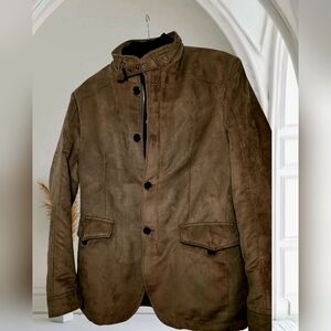 Zara Men's Tan Military Jacket Like New Only Worn Few Times.